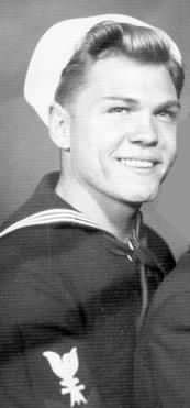 Young Jim Clermont in his U.S. Navy uniform