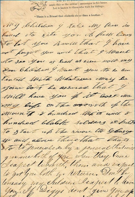 Margaret holding Spottswood Rice's letters