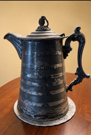 Silver pitcher presented to Benjamin W. Lewis