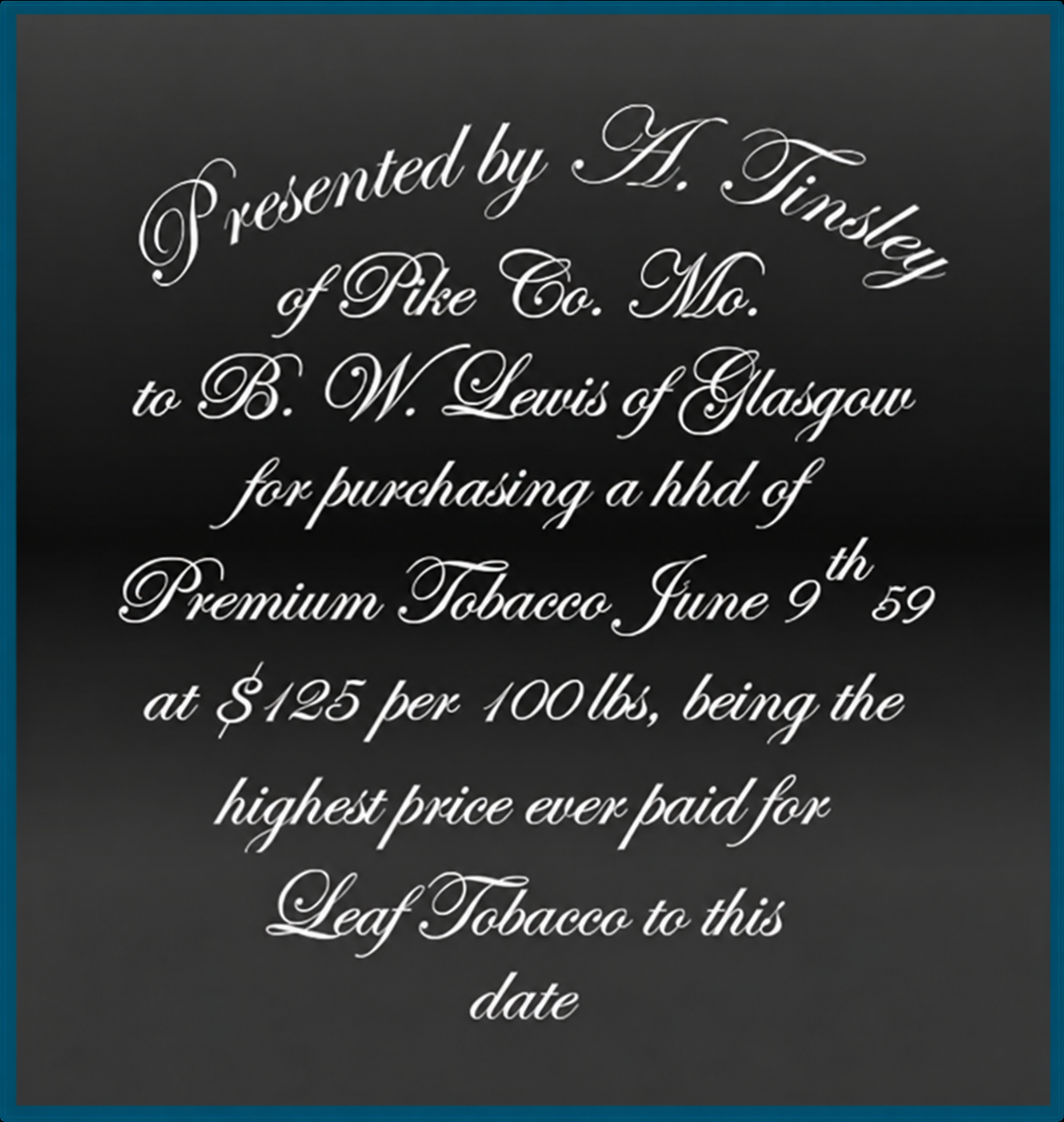 Transcription of the inscription on the pitcher
